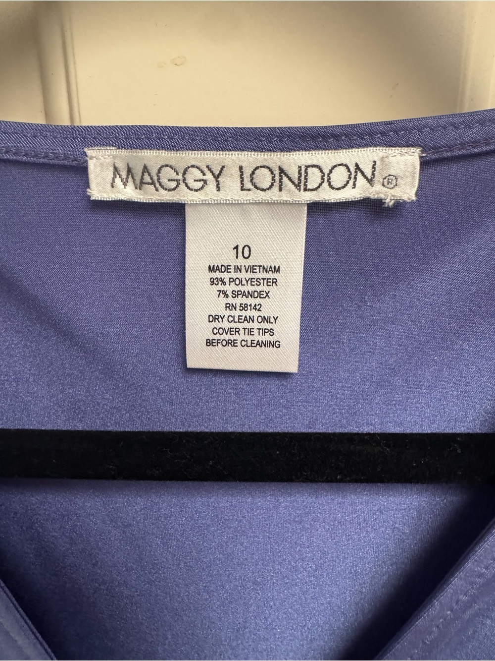 Maggy London Sleeveless Wrap Midi Dress in Periwinkle Blue - Picture 2 of 5